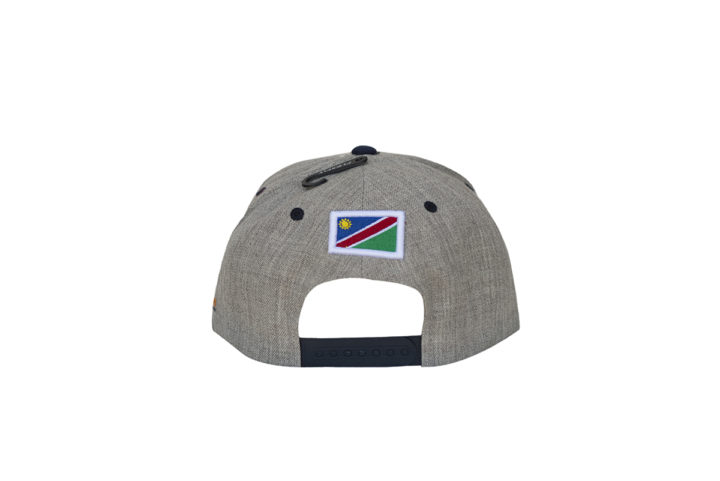 SB281914 - Heather Grey/Navy Flat Peak Snapback