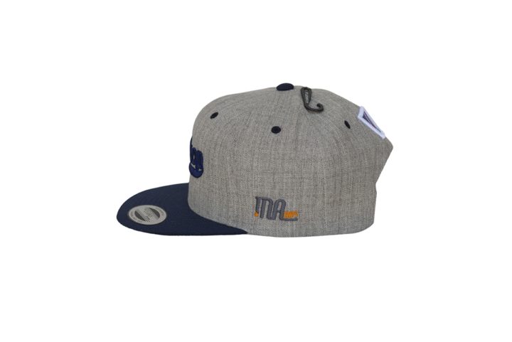 SB281914 - Heather Grey/Navy Flat Peak Snapback