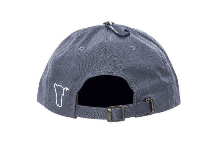 BB0663 – Dark Heather Grey Unstructured Cap with Brass Buckle - Image 3