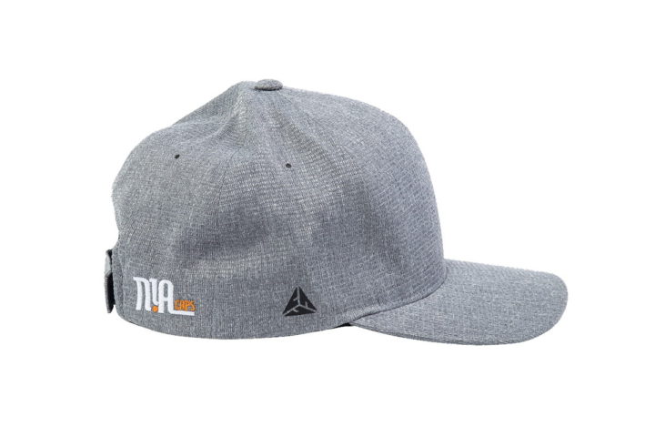 FDA052312 – Light Heather Grey Curved Peak Flexfit Delta (Adjustable) - Image 3