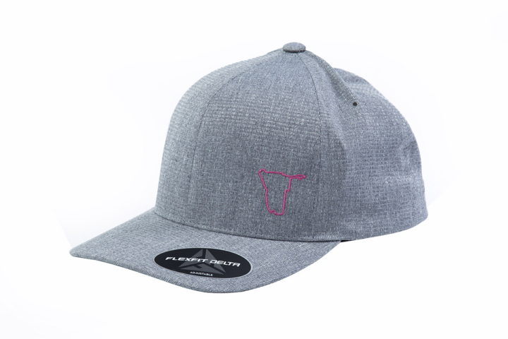 FDA052312 – Light Heather Grey Curved Peak Flexfit Delta (Adjustable) - Image 2