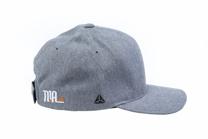 FDA05233 – Light Heather Grey Curved Peak Flexfit Delta (Adjustable) - Image 2