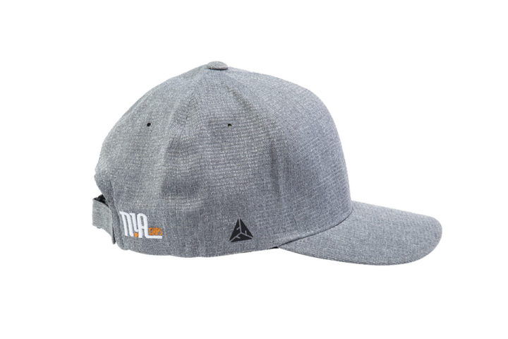 FDA053212 – Light Heather Grey Curved Peak Flexfit Delta (Adjustable) - Image 3