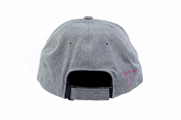 FDA05612 – Light Heather Grey Curved Peak Flexfit Delta (Adjustable) - Image 3